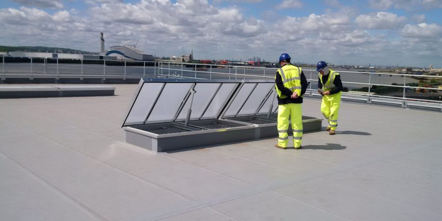 Thermadome-single-Leaf-commercial-Multiwall-Glazing-open